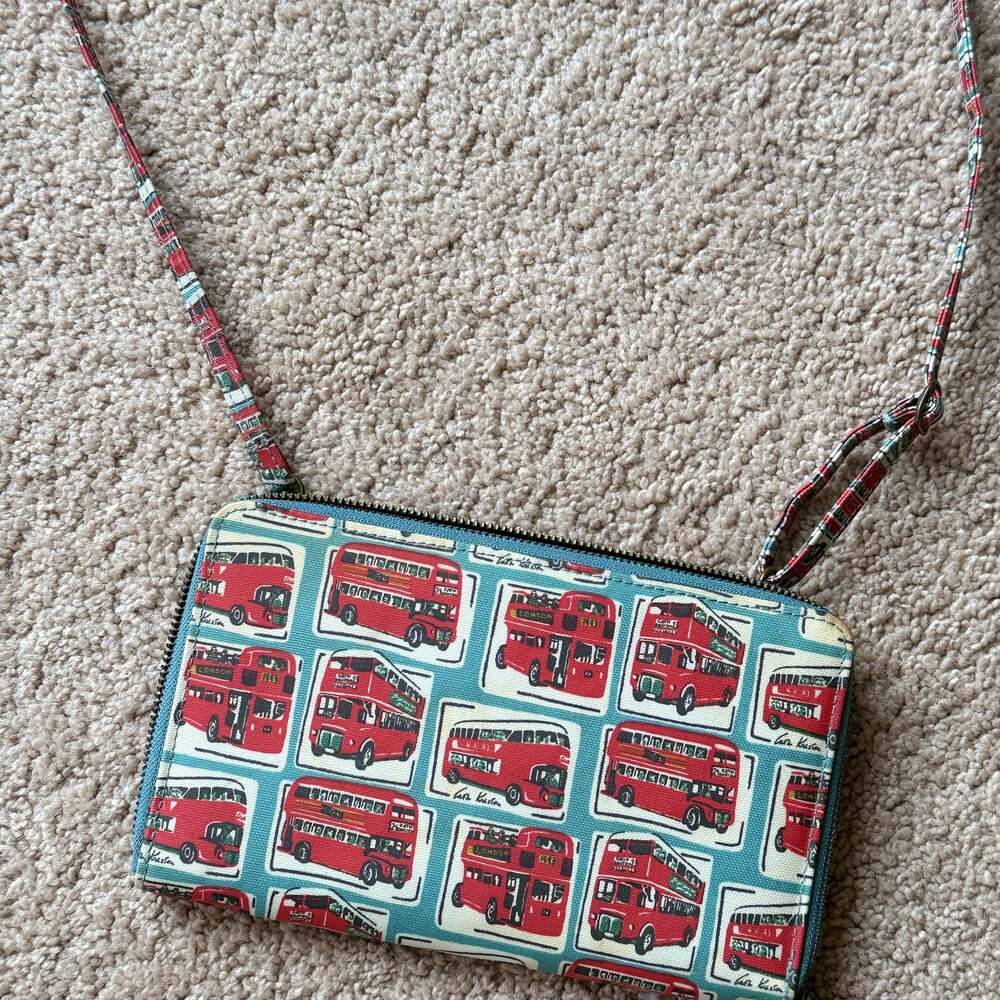 Cath Kidston London Bus Print Zipped crossbody Pouch bag